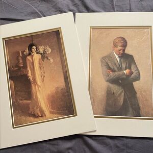 JFK and Jacqueline Kennedy White House Presidential Portrait Prints